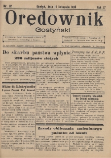 Orędownik Gostyński 1935.11.16 R.17 Nr 92