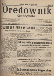 Orędownik Gostyński 1936.07.11 R.18 Nr 54