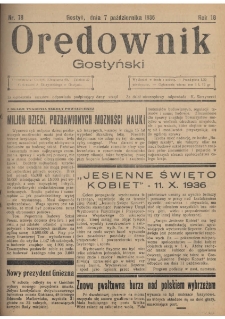 Orędownik Gostyński 1936.10.07 R.18 Nr 78