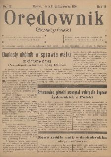 Orędownik Gostyński 1936.10.21 R.18 Nr 82