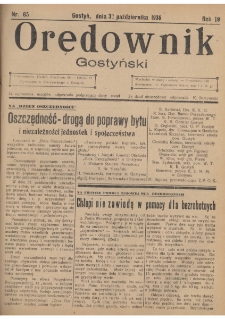 Orędownik Gostyński 1936.10.31 R.18 Nr 85