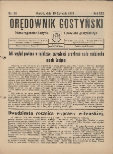 Orędownik Gostyński 1939.04.19 R.21 Nr 30