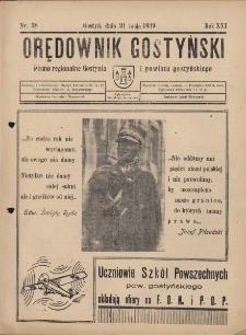 Orędownik Gostyński 1939.05.21 R.21 Nr 38