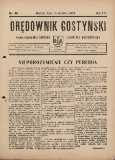 Orędownik Gostyński 1939.06.18 R.21 Nr 46