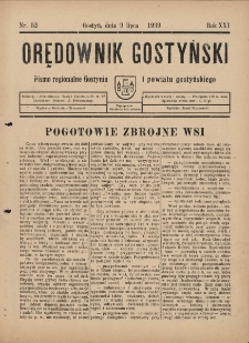 Orędownik Gostyński 1939.07.09 R.21 Nr 52
