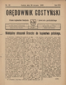 Orędownik Gostyński 1939.08.20 R.23 Nr 63