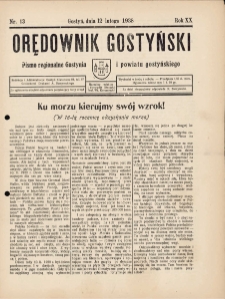 Orędownik Gostyński 1938.02.12 R.20 Nr 13