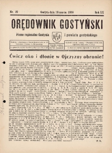 Orędownik Gostyński 1938.03.16 R.20 Nr 22