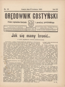 Orędownik Gostyński 1938.04.27 R.20 Nr 33