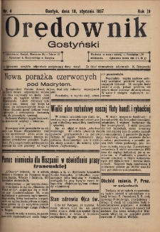 Orędownik Gostyński 1937.01.16 R.19 Nr 4