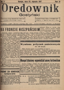 Orędownik Gostyński 1937.01.23 R.19 Nr 6