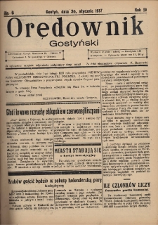 Orędownik Gostyński 1937.01.30 R.19 Nr 8