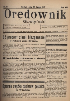 Orędownik Gostyński 1937.02.27 R.19 Nr16