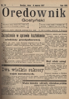 Orędownik Gostyński 1937.03.06 R.19 Nr18