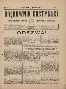 Orędownik Gostyński 1938.12.17 R.20 Nr 102