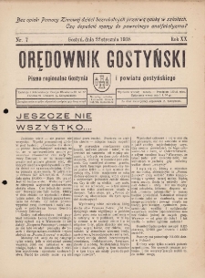 Orędownik Gostyński 1938.01.22 R.20 Nr 7