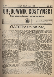 Orędownik Gostyński 1937.05.09 R.19 Nr 36