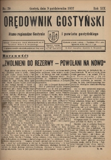 Orędownik Gostyński 1937.10.09 R.19 Nr 79
