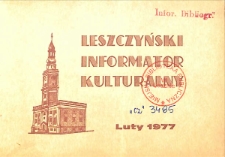 Leszczyński Informator Kulturalny 1977.02 Nr 1