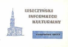Leszczyński Informator Kulturalny 1977.06 Nr 5