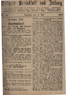 Gostyner Kreisblatt und Zeitung 1917.05.15 Nr 107