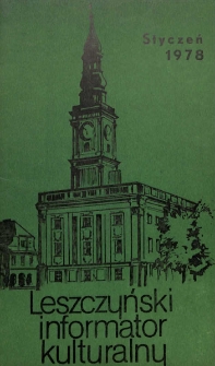 Leszczyński Informator Kulturalny 1978.01 Nr 1