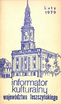 Informator Kulturalny Wojew&oacute;dztwa Leszczyńskiego 1979.02 Nr 2(23)