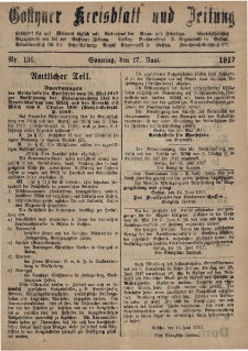 Gostyner Kreisblatt und Zeitung 1917.06.17 Nr 136