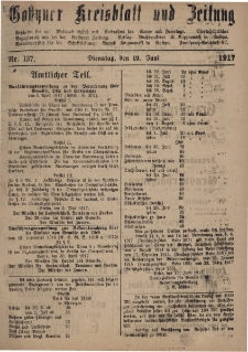 Gostyner Kreisblatt und Zeitung 1917.06.19 Nr 137