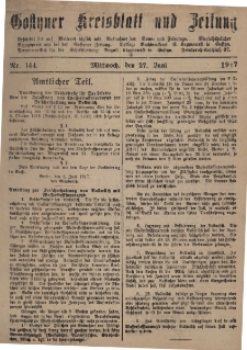 Gostyner Kreisblatt und Zeitung 1917.06.27 Nr 144