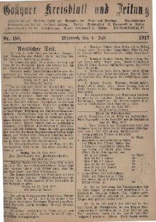 Gostyner Kreisblatt und Zeitung 1917.07.04 Nr 150
