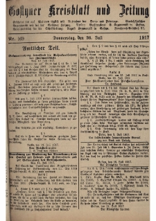 Gostyner Kreisblatt und Zeitung 1917.07.26 Nr 169