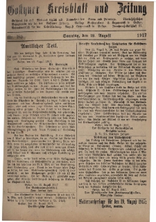 Gostyner Kreisblatt und Zeitung 1917.08.19 Nr 189