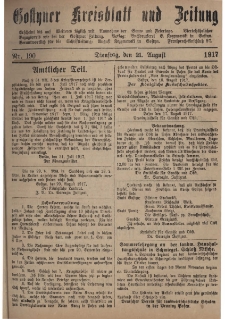 Gostyner Kreisblatt und Zeitung 1917.08.21 Nr 190