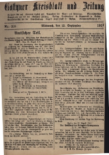 Gostyner Kreisblatt und Zeitung 1917.09.12 Nr 209