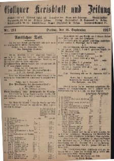 Gostyner Kreisblatt und Zeitung 1917.09.14 Nr 211