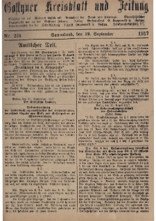 Gostyner Kreisblatt und Zeitung 1917.09.29 Nr 224