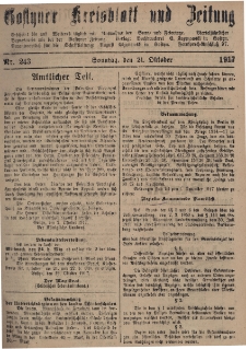 Gostyner Kreisblatt und Zeitung 1917.10.21 Nr 243
