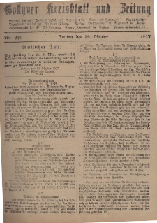 Gostyner Kreisblatt und Zeitung 1917.10.26 Nr 246