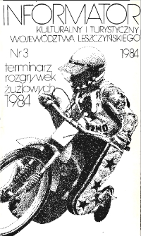 Informator Kulturalny i Turystyczny Wojew&oacute;dztwa Leszczyńskiego 1984.03 Nr 3(75)