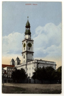 Ratusz od strony wschodniej, około 1920 r.