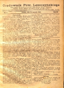 Orędownik Powiatu Leszczyńskiego 1922.01.18 R.3 Nr 4