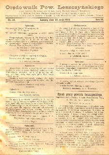 Orędownik Powiatu Leszczyńskiego 1922.05.27 R.3 Nr 29