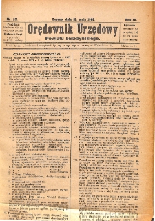 Orędownik Urzędowy Powiatu Leszczyńskiego 1923.05.19 R.4 Nr 27