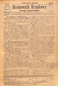 Orędownik Urzędowy Powiatu Leszczyńskiego 1923.05.23 R.4 Nr 28