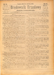 Orędownik Urzędowy Powiatu Leszczyńskiego 1923.06.23 R.4 Nr 35