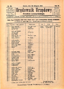 Orędownik Urzędowy Powiatu Leszczyńskiego 1923.11.28 R.4 Nr 62