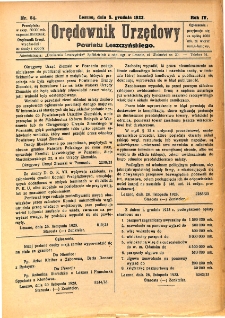 Orędownik Urzędowy Powiatu Leszczyńskiego 1923.12.05 R.4 Nr 64