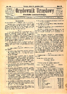 Orędownik Urzędowy Powiatu Leszczyńskiego 1923.12.12 R.4 Nr 66