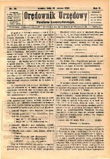 Orędownik Urzędowy Powiatu Leszczyńskiego 1924.03.29 R.5 Nr 20